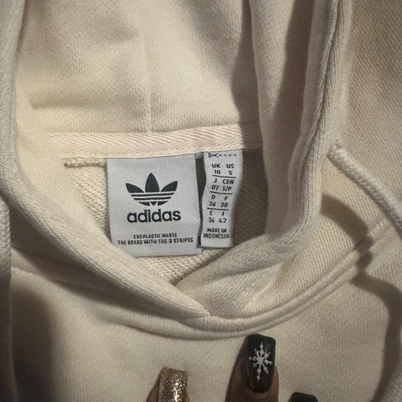 Adidas Originals Y2K Retro Streetwear Softboy Hoodie Women’s Cropped With Logo-S - Picture 2 of 8